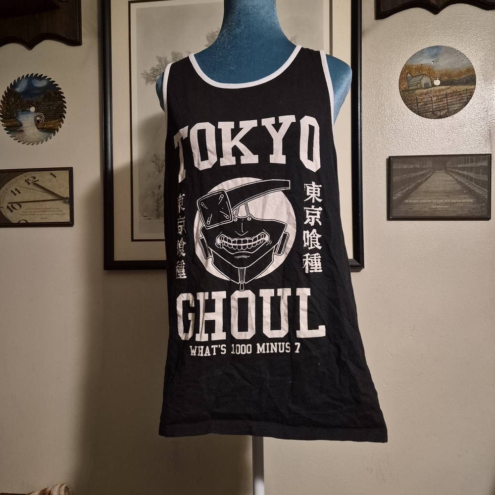 ​Hot Topic Tokyo Ghoul Ken Kaneki "Now It's My Turn" Tank Top Size Large